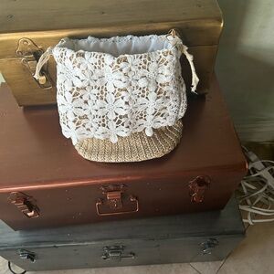 Elegant White Lace Mini Bag